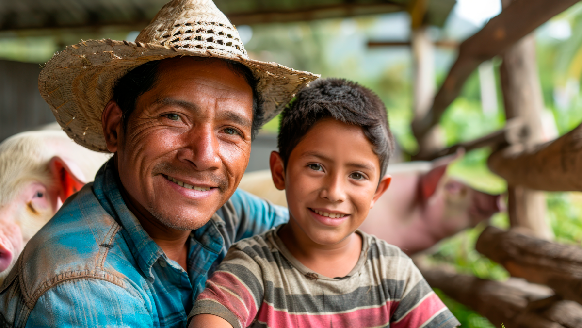 familia con microseguros